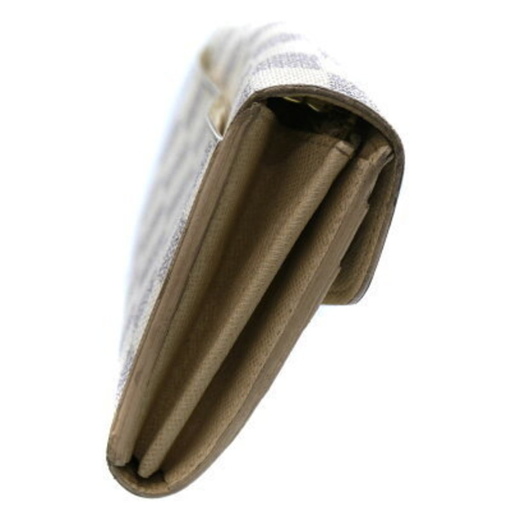 Louis Vuitton Portefeuille Sarah Wallet Damier Canvas Azur White - Picture 3 of 6